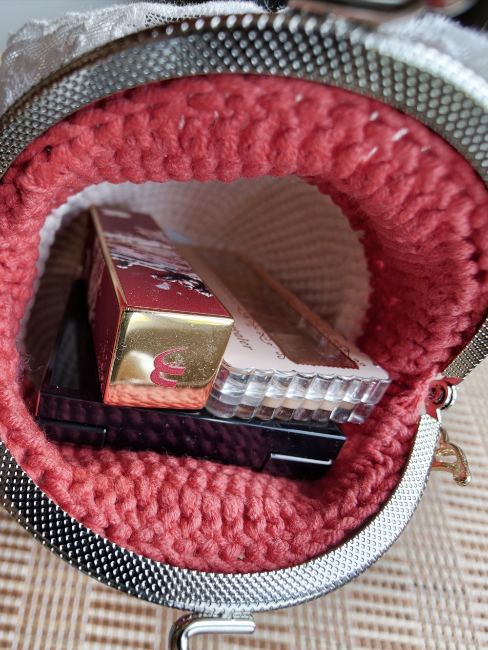 Cute Red Crochet Doll Crossbody Bag - Women - Picture 9 of 12